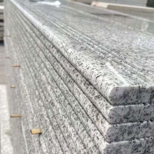 平凉芝麻白楼梯踏步 花岗岩楼梯板材