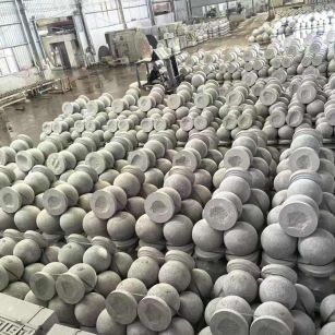 平凉芝麻白圆球 石球 挡车球