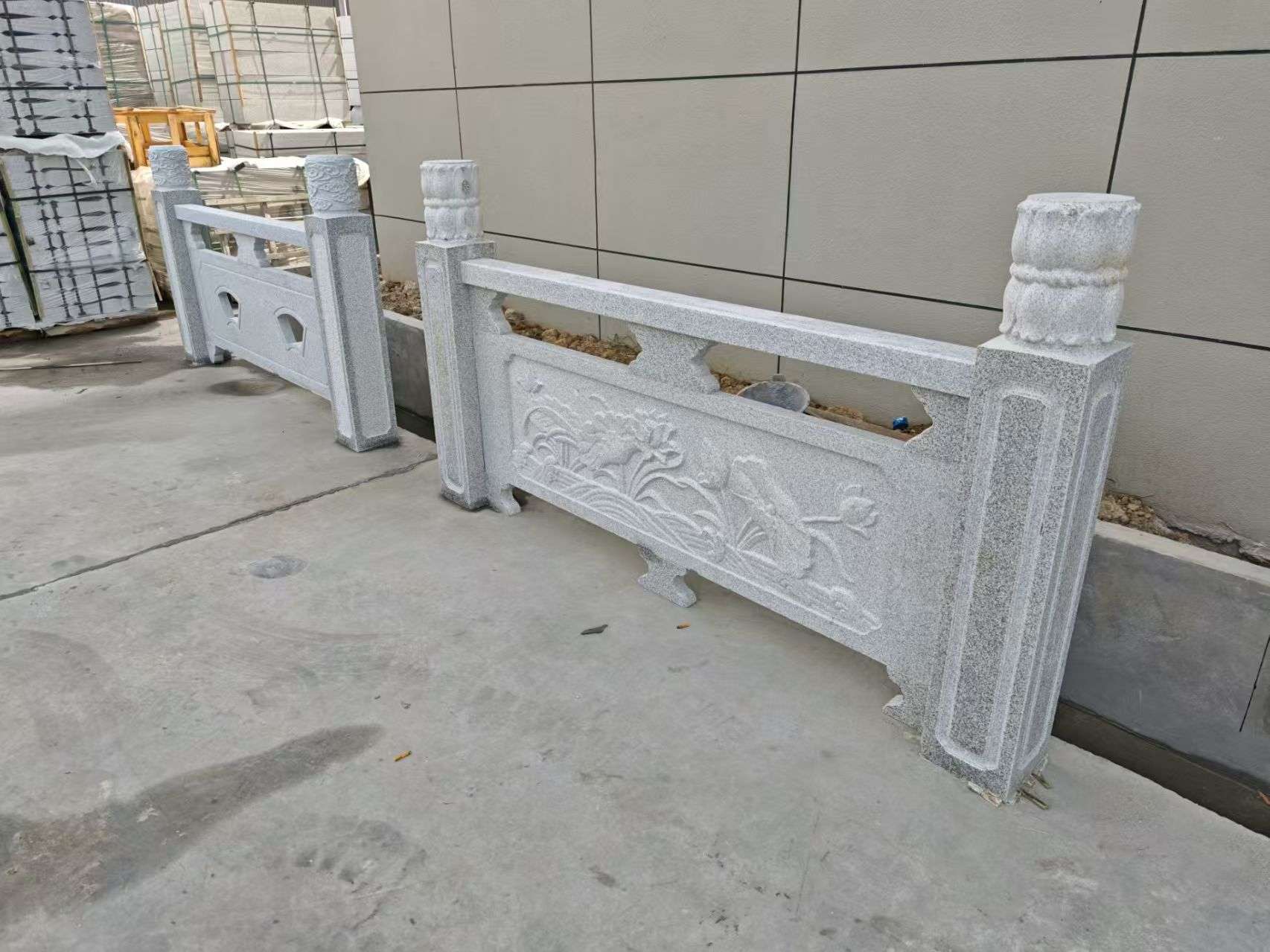 平凉芝麻白河道栏杆 石材栏杆