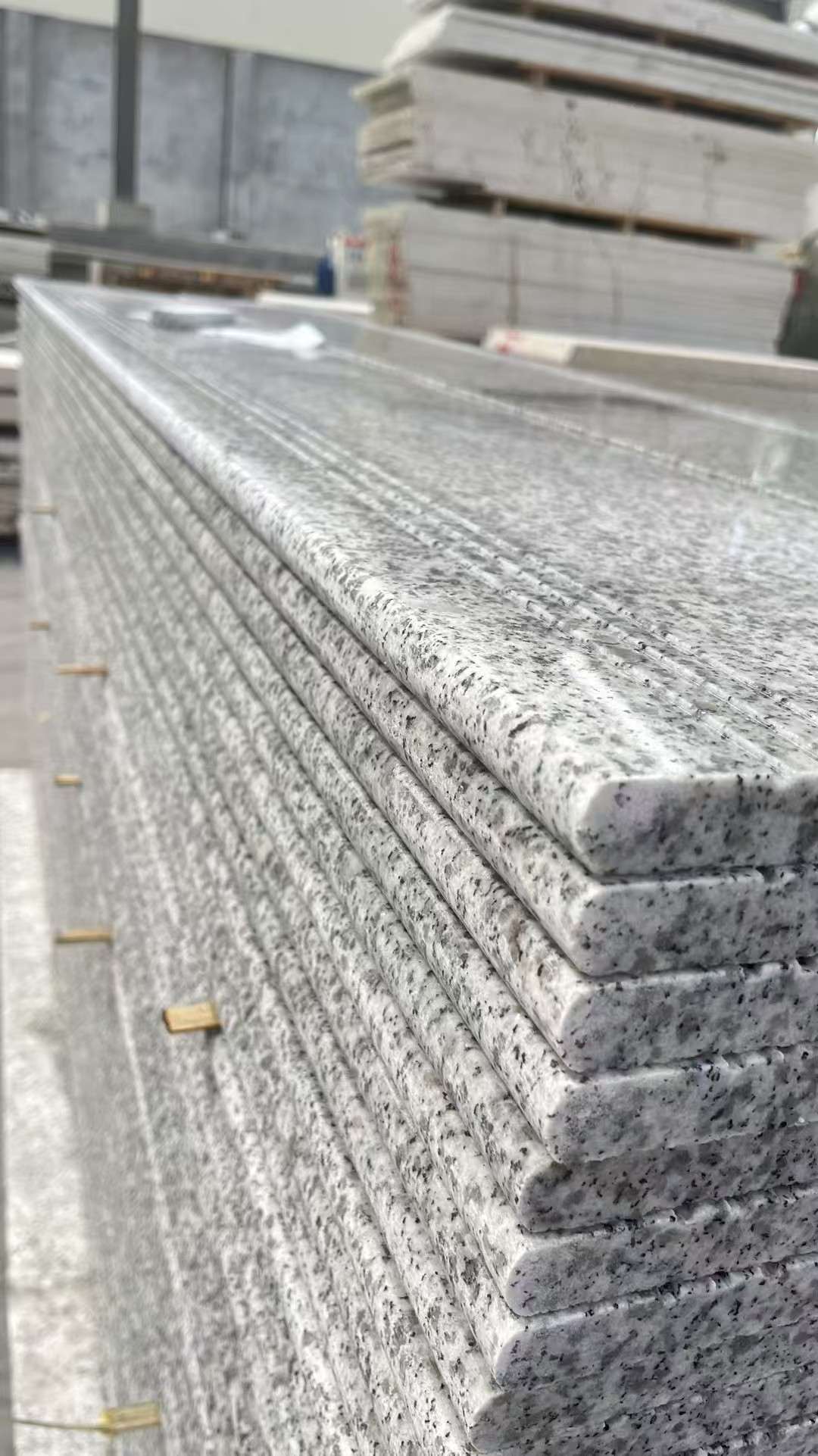 平凉芝麻白楼梯踏步 花岗岩楼梯板材
